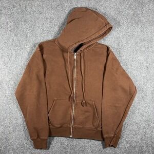Brandy Melville Regular Fit Christy Full Zip Hoodie Brown Womens OS #2420